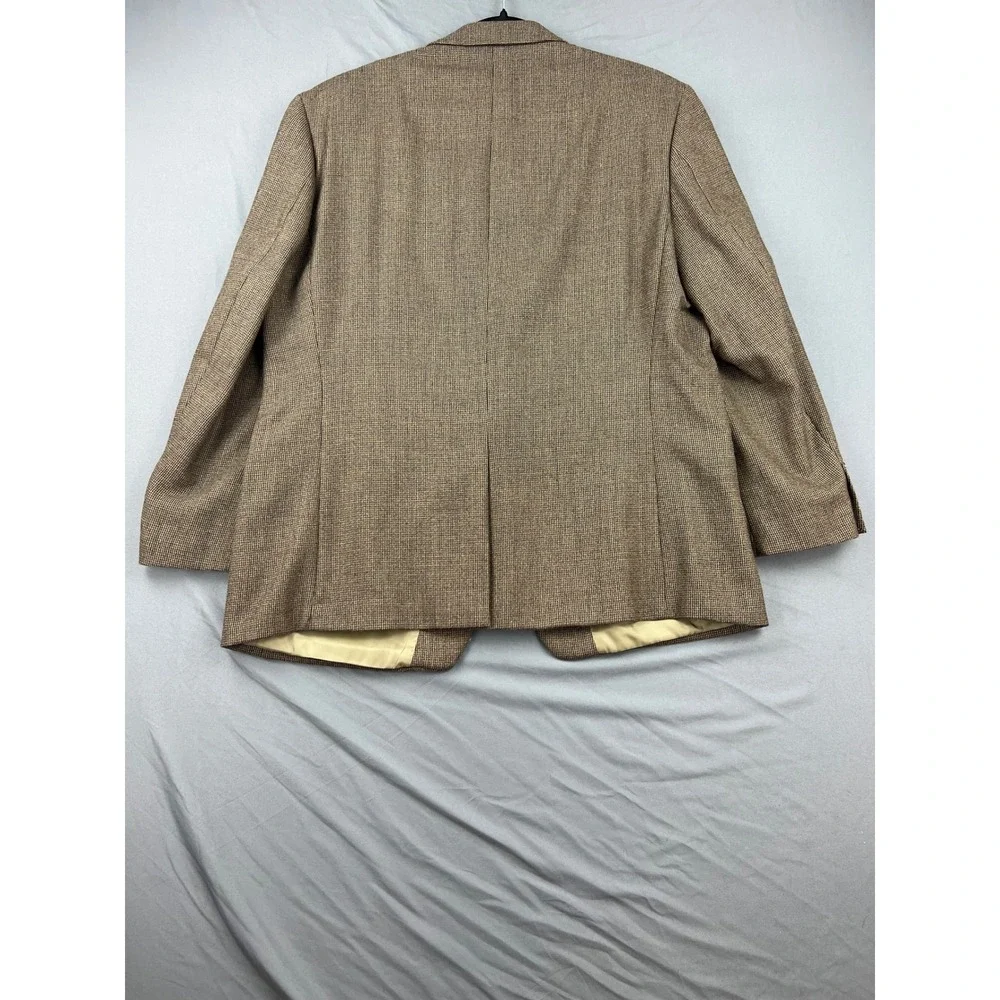 Lauren Ralph Lauren Blazer Mens 48R Brown 100% Wool Sport Coat 2 Button Preowned